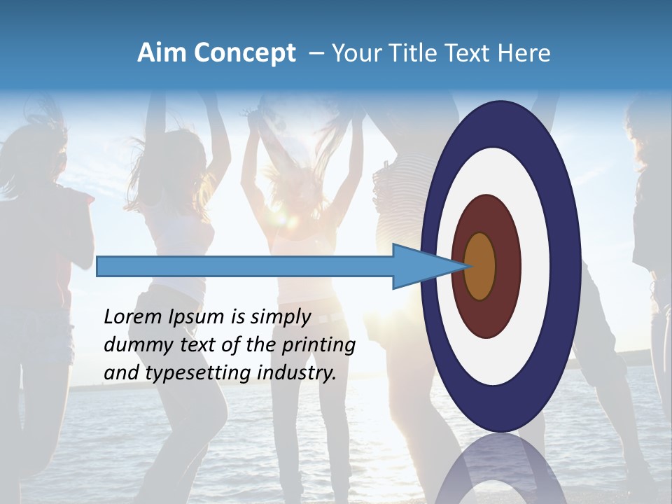 Holiday Orange Girl PowerPoint Template