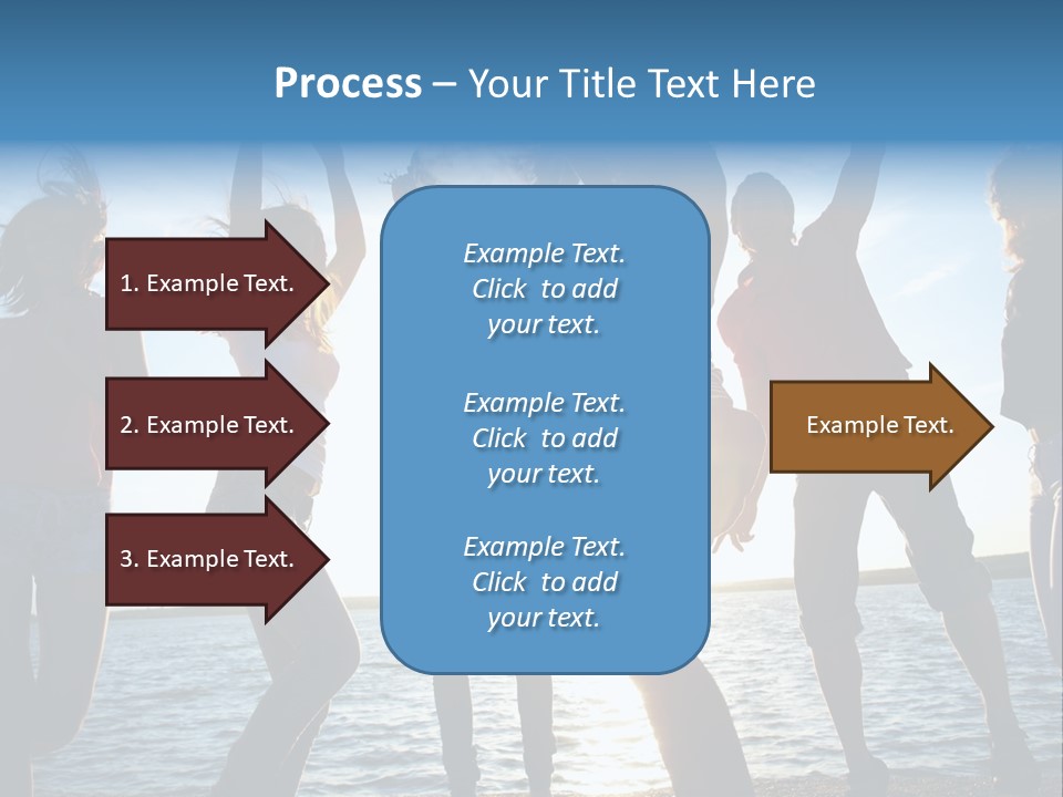 Holiday Orange Girl PowerPoint Template