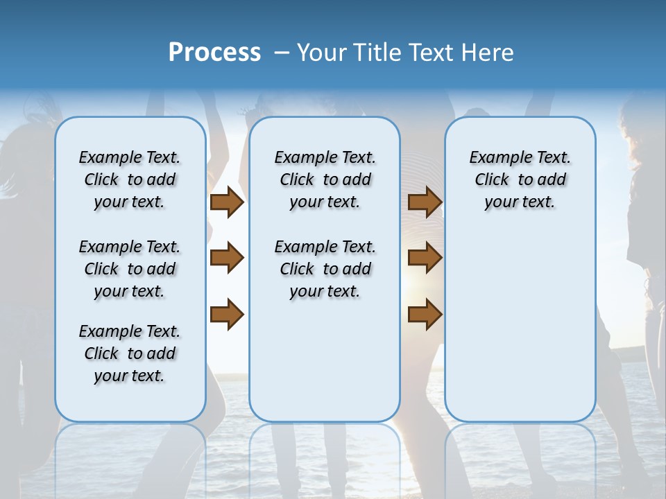 Holiday Orange Girl PowerPoint Template