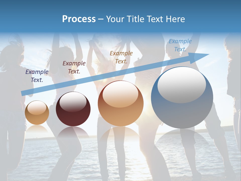 Holiday Orange Girl PowerPoint Template