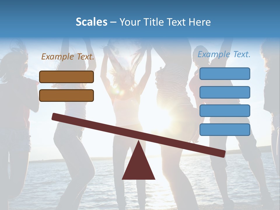 Holiday Orange Girl PowerPoint Template