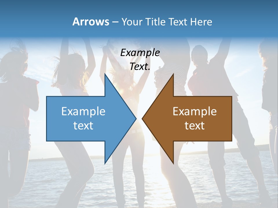 Holiday Orange Girl PowerPoint Template