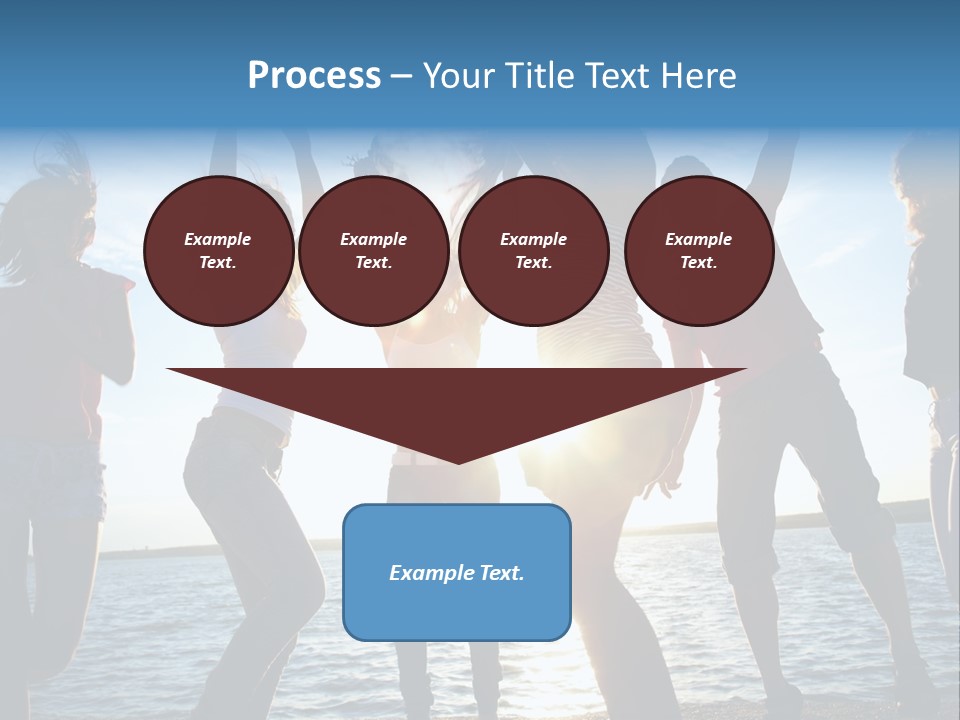 Holiday Orange Girl PowerPoint Template