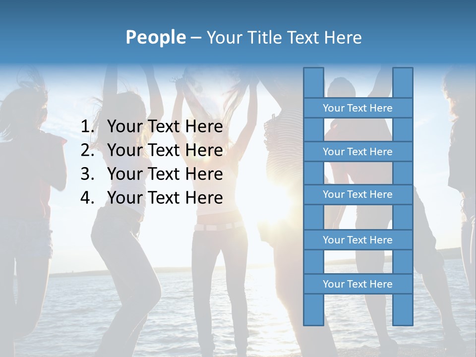 Holiday Orange Girl PowerPoint Template