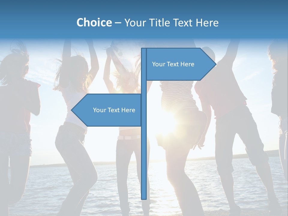 Holiday Orange Girl PowerPoint Template