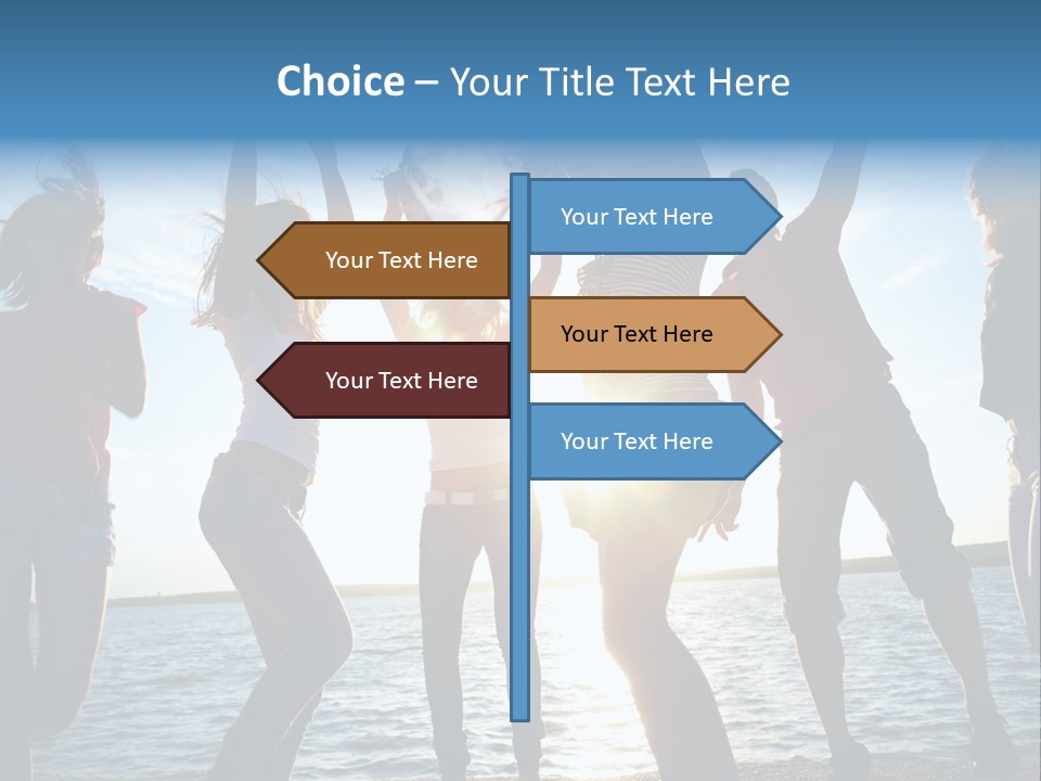 Holiday Orange Girl PowerPoint Template