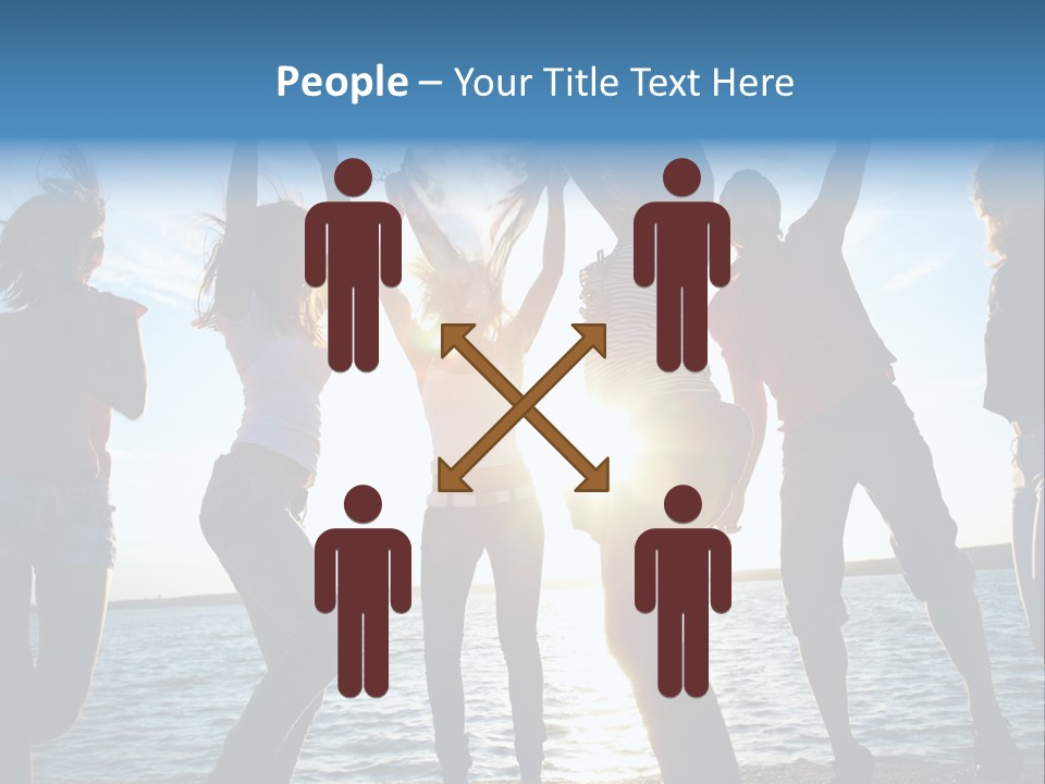 Holiday Orange Girl PowerPoint Template