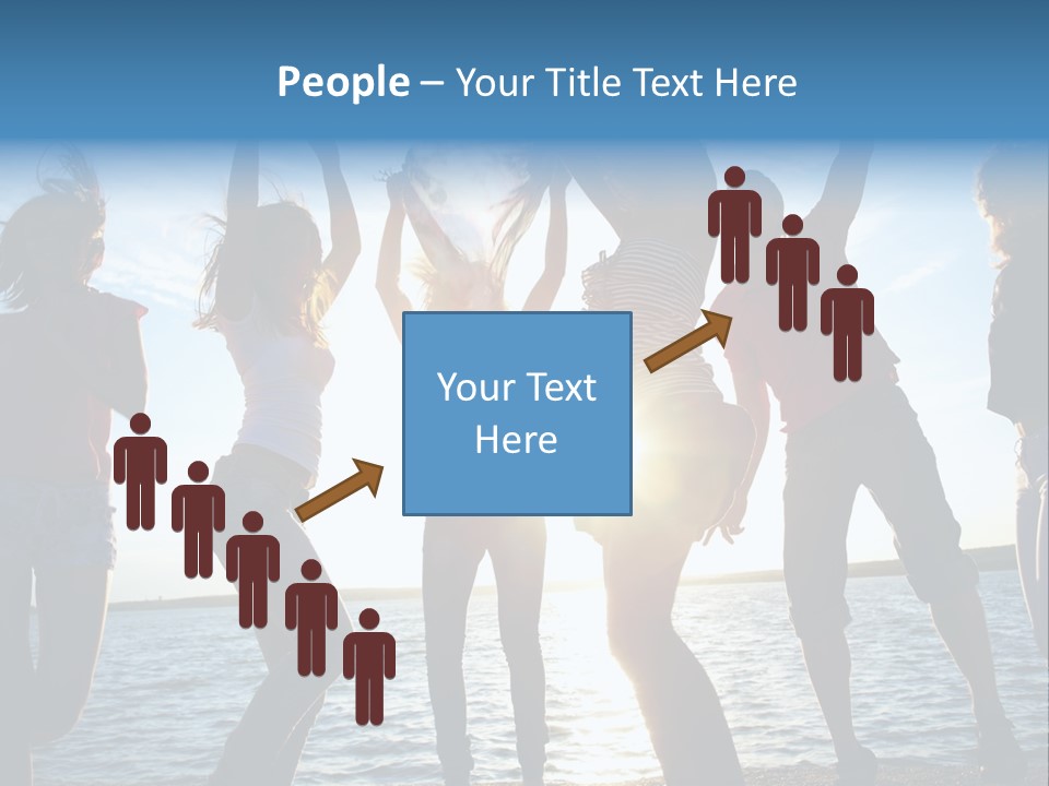 Holiday Orange Girl PowerPoint Template