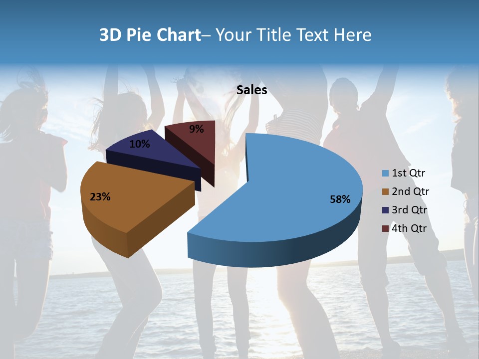 Holiday Orange Girl PowerPoint Template