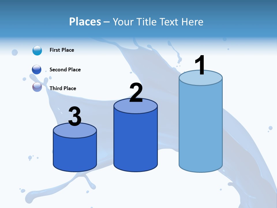 Liquid Motion Blue PowerPoint Template