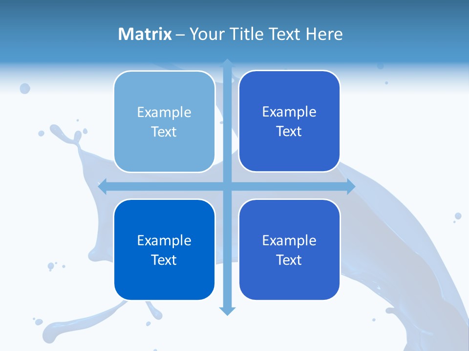 Liquid Motion Blue PowerPoint Template