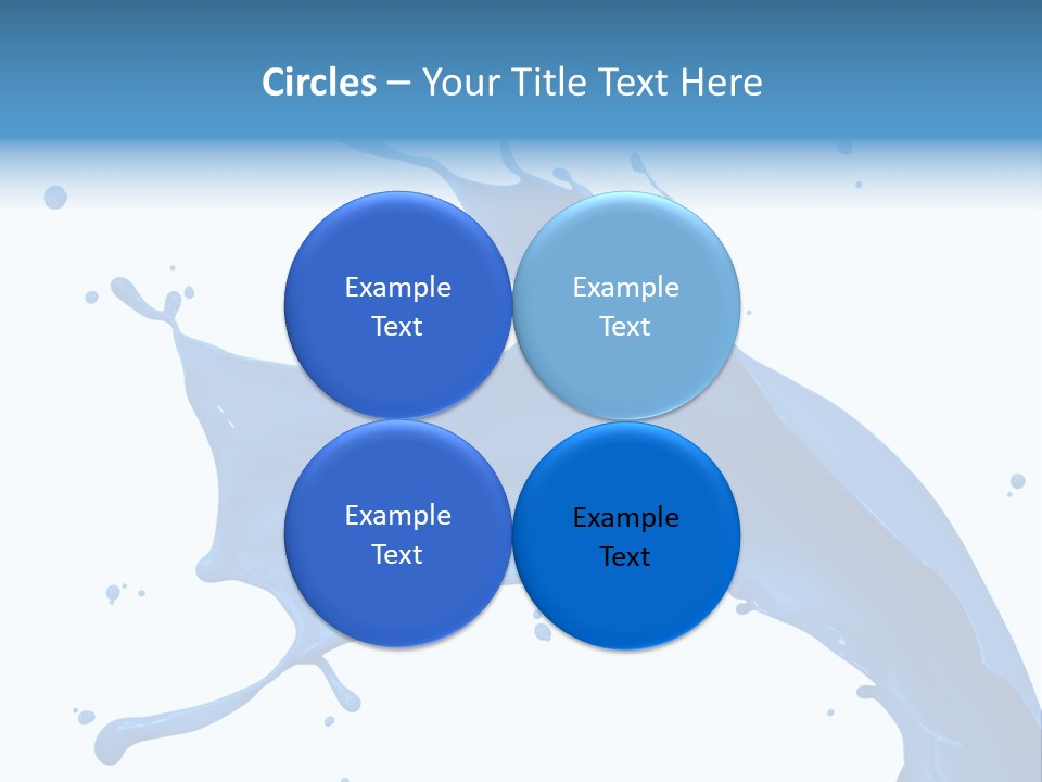 Liquid Motion Blue PowerPoint Template