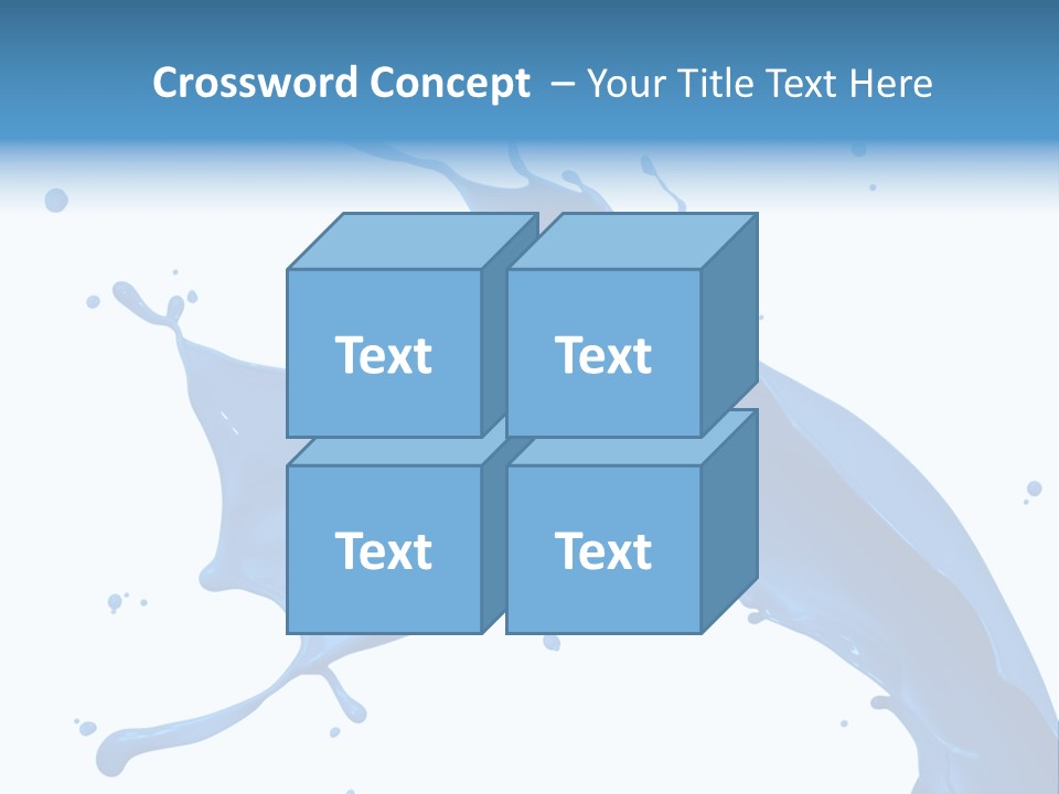 Liquid Motion Blue PowerPoint Template