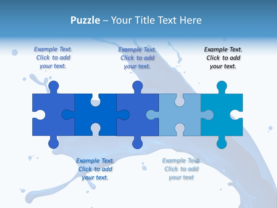 Liquid Motion Blue PowerPoint Template