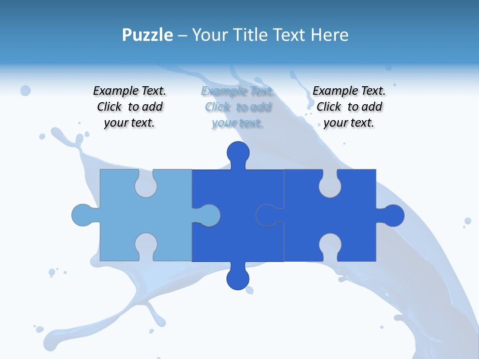 Liquid Motion Blue PowerPoint Template