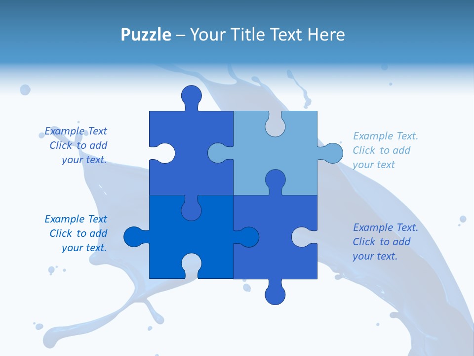 Liquid Motion Blue PowerPoint Template