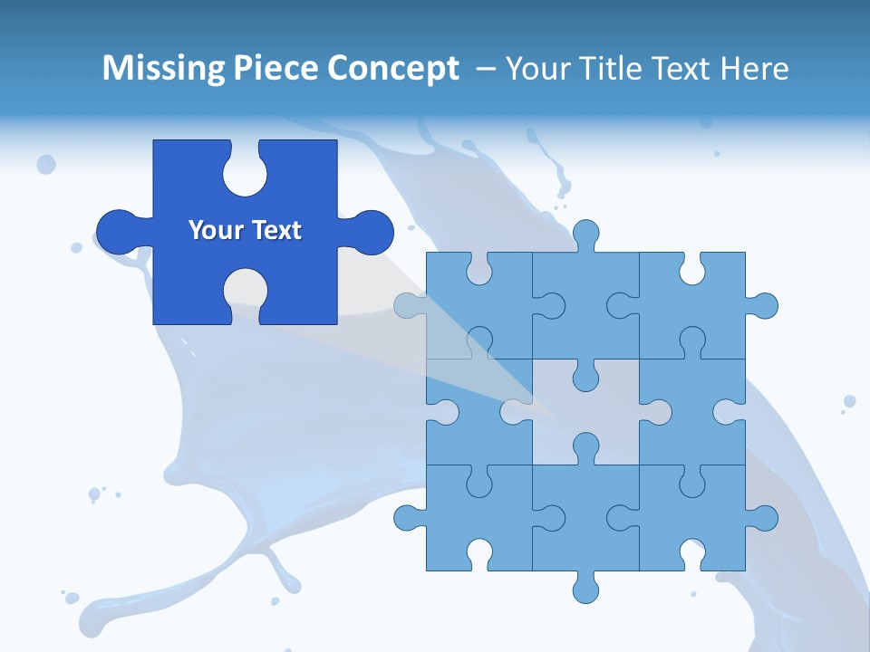 Liquid Motion Blue PowerPoint Template