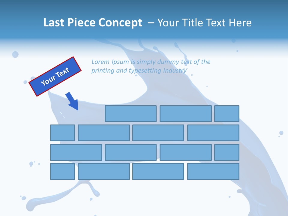 Liquid Motion Blue PowerPoint Template