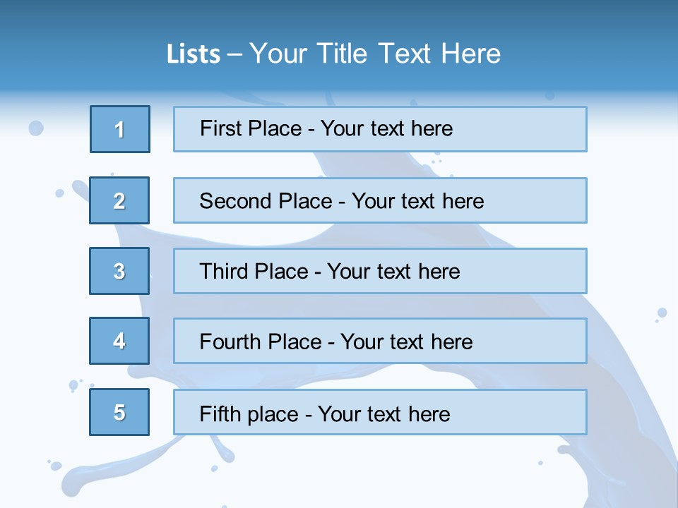 Liquid Motion Blue PowerPoint Template