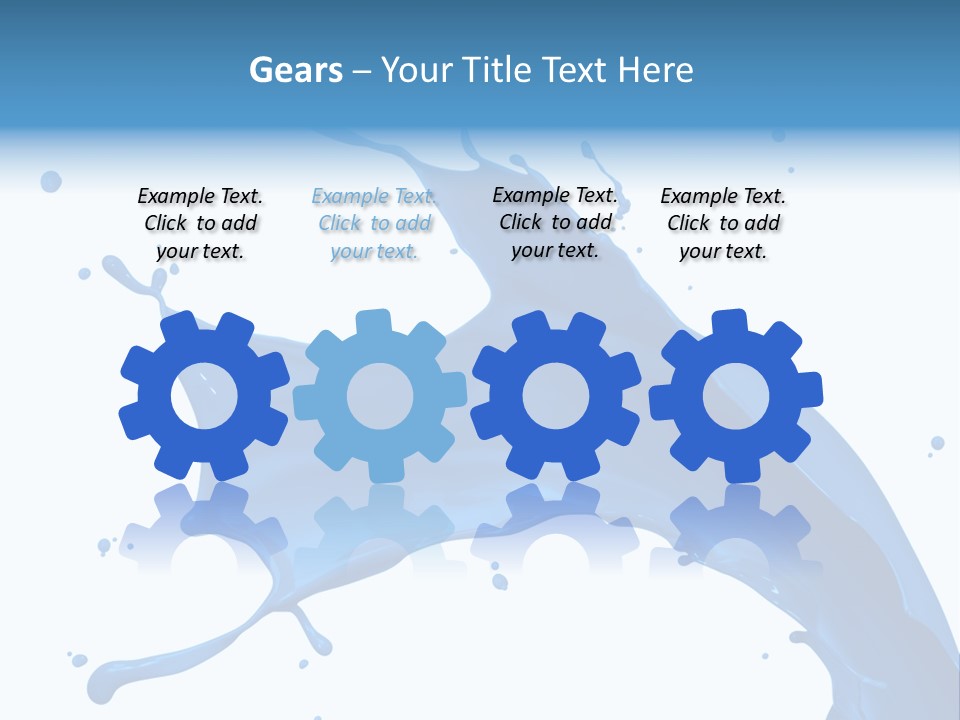 Liquid Motion Blue PowerPoint Template