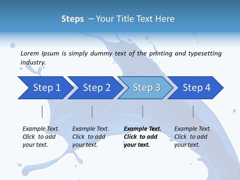 Liquid Motion Blue PowerPoint Template