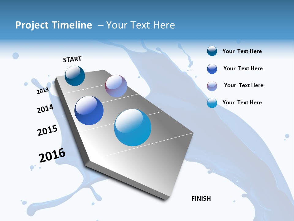 Liquid Motion Blue PowerPoint Template