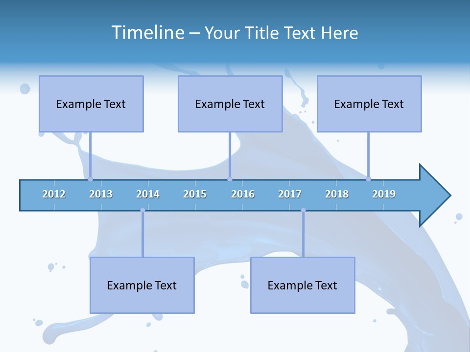Liquid Motion Blue PowerPoint Template