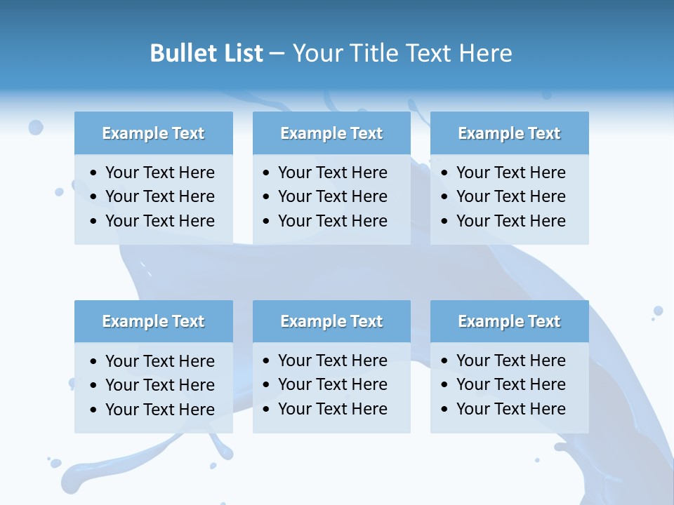 Liquid Motion Blue PowerPoint Template