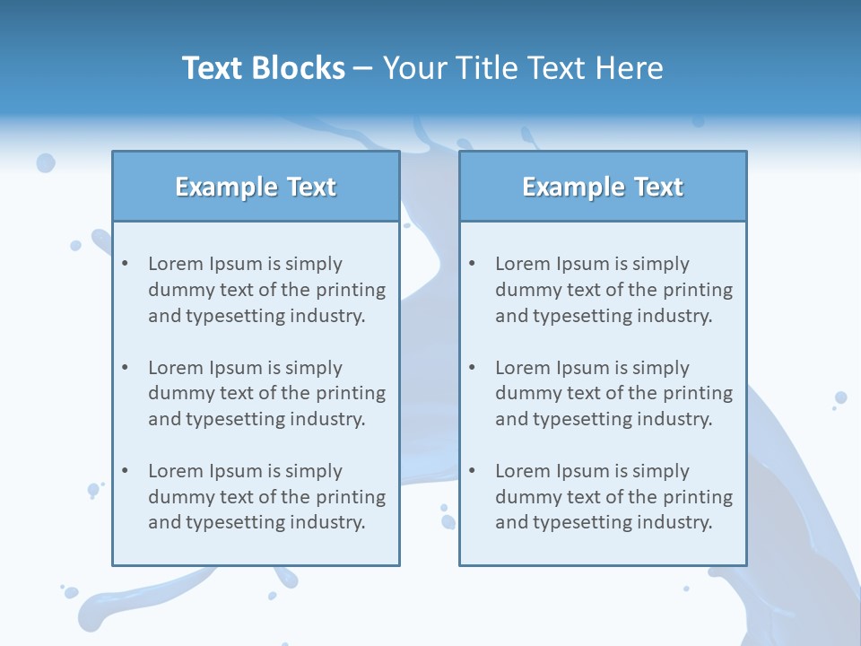Liquid Motion Blue PowerPoint Template
