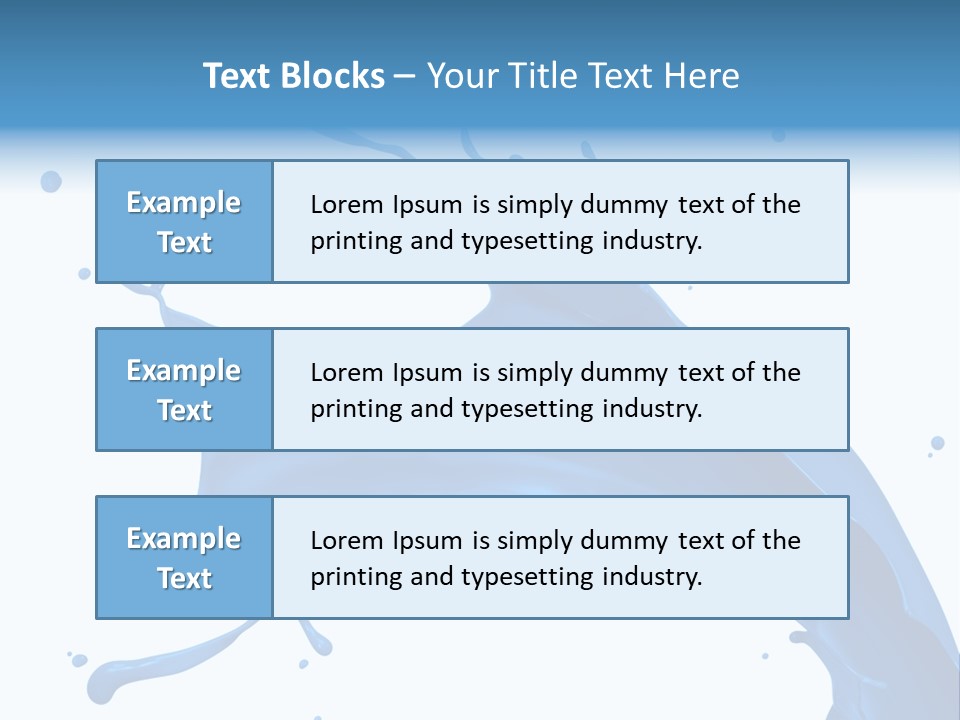 Liquid Motion Blue PowerPoint Template