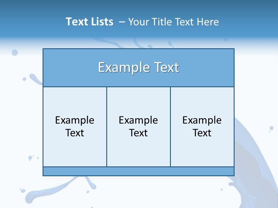 Liquid Motion Blue PowerPoint Template