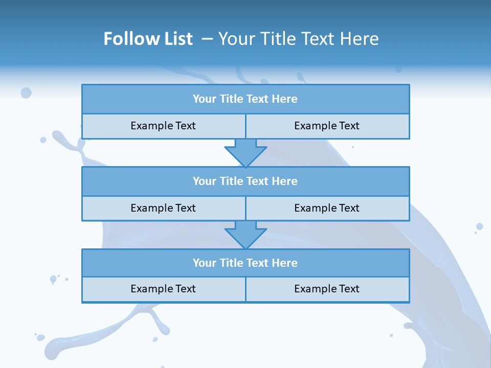 Liquid Motion Blue PowerPoint Template