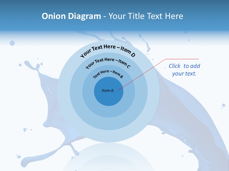 Liquid Motion Blue PowerPoint Template