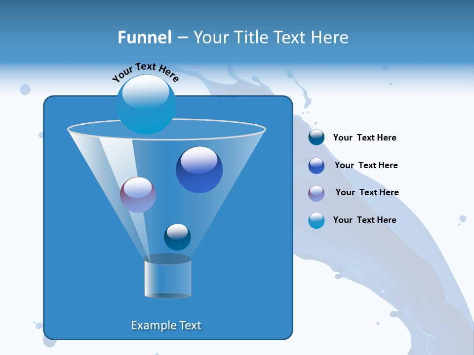 Liquid Motion Blue PowerPoint Template