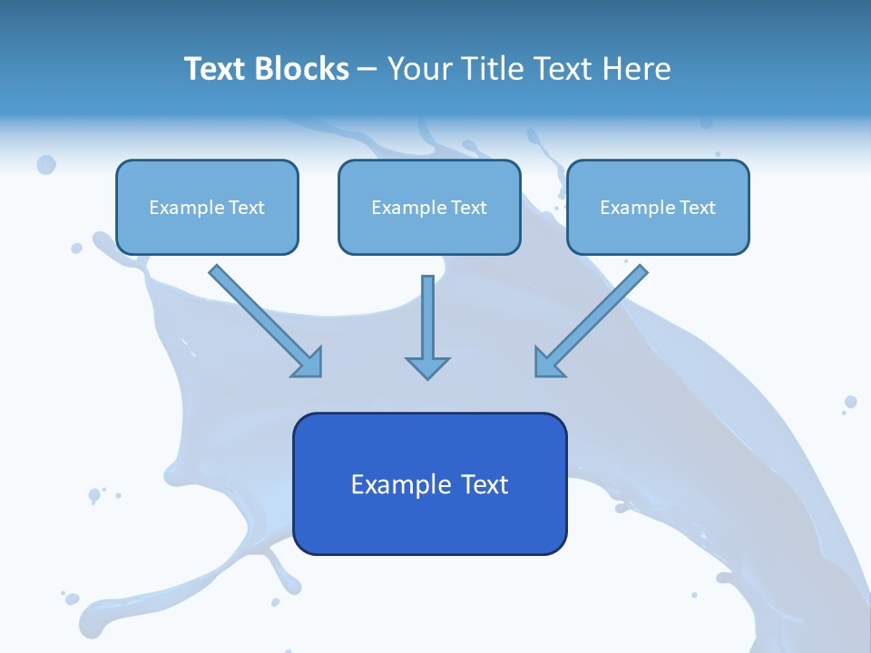 Liquid Motion Blue PowerPoint Template