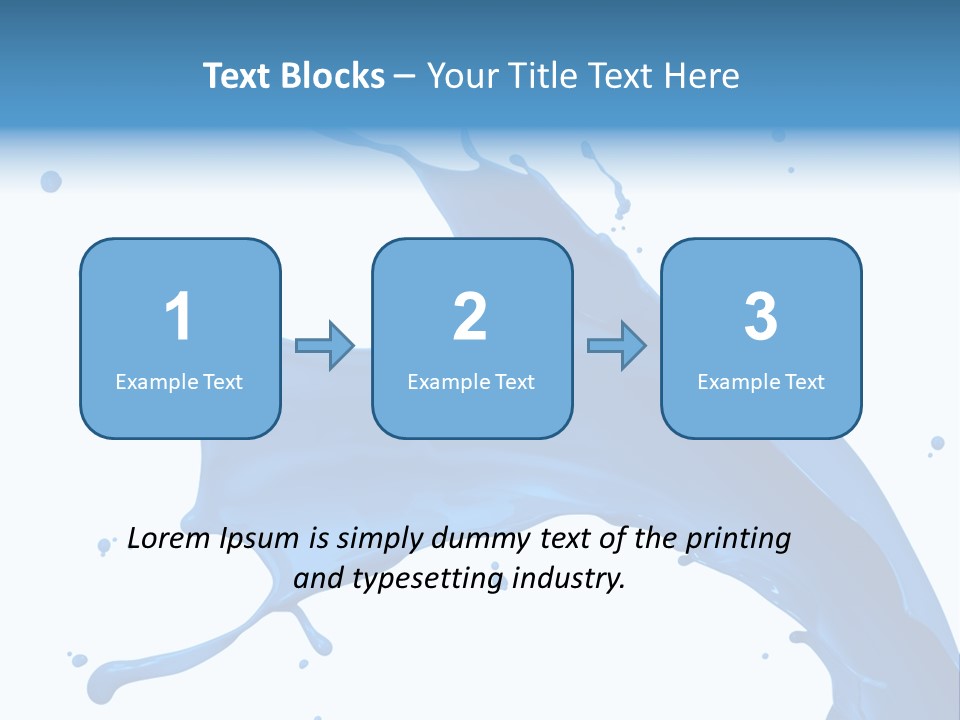 Liquid Motion Blue PowerPoint Template