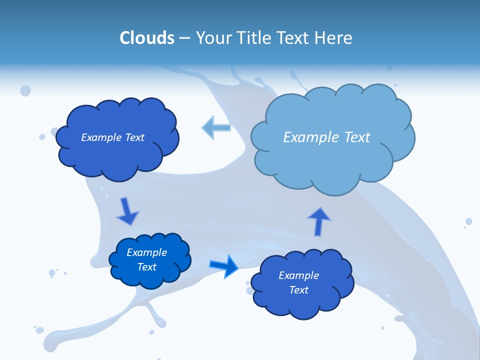 Liquid Motion Blue PowerPoint Template