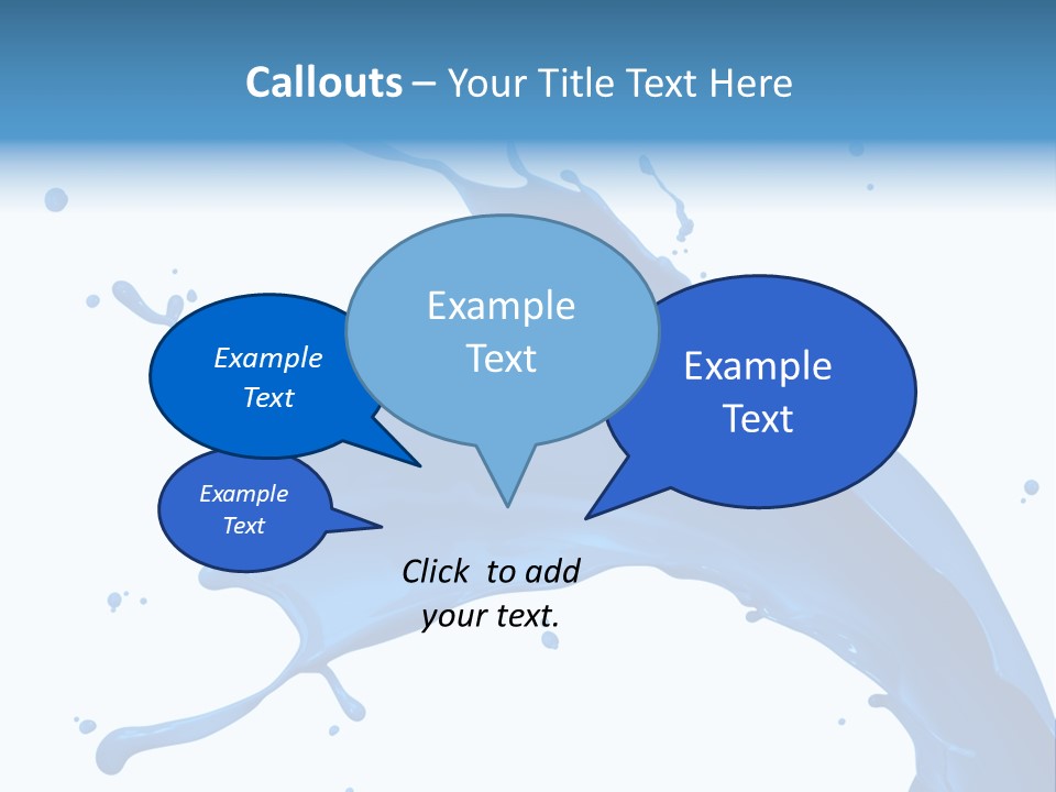 Liquid Motion Blue PowerPoint Template
