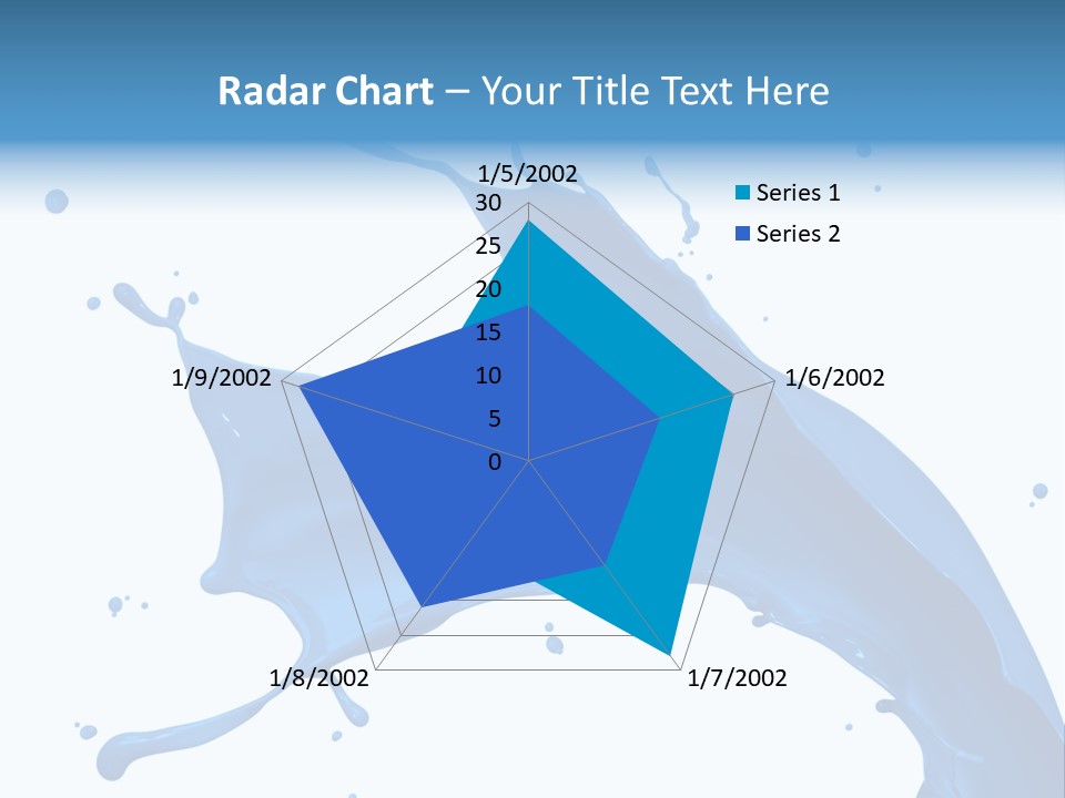 Liquid Motion Blue PowerPoint Template