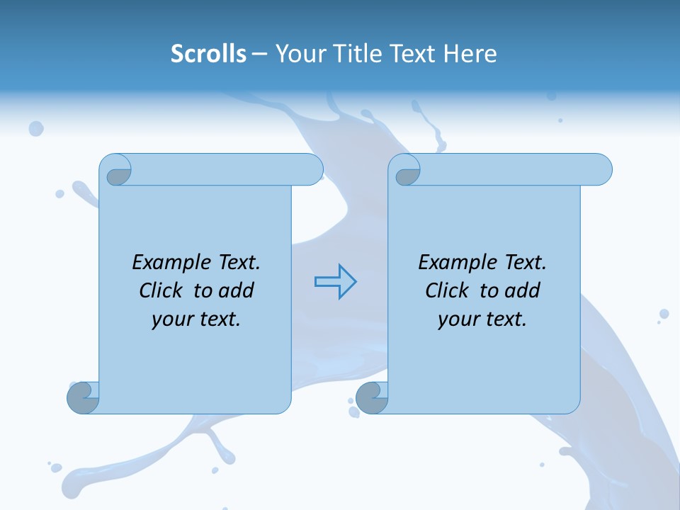 Liquid Motion Blue PowerPoint Template