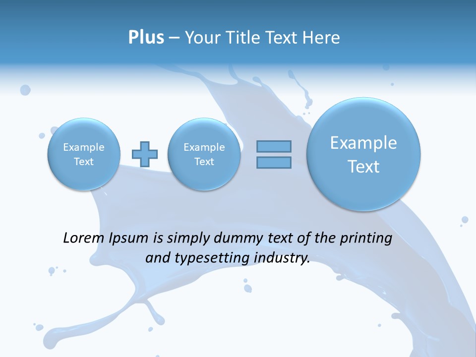 Liquid Motion Blue PowerPoint Template