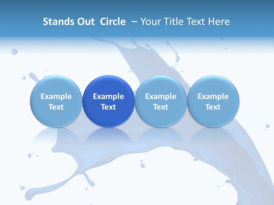 Liquid Motion Blue PowerPoint Template