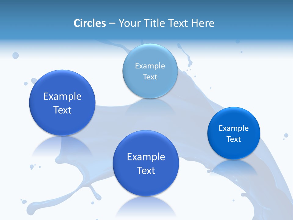 Liquid Motion Blue PowerPoint Template