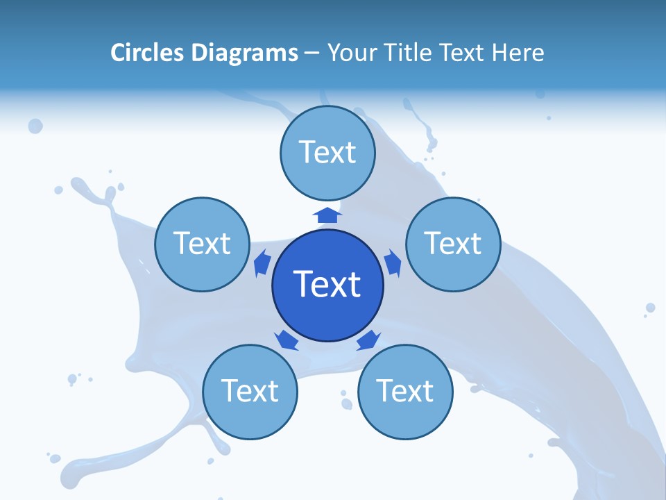 Liquid Motion Blue PowerPoint Template