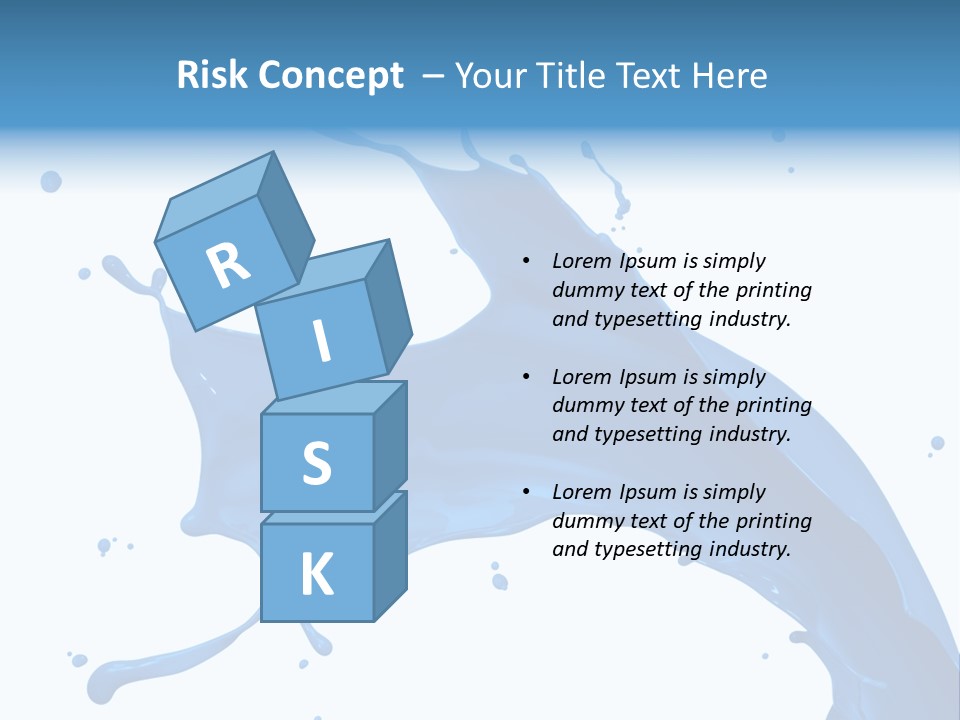 Liquid Motion Blue PowerPoint Template