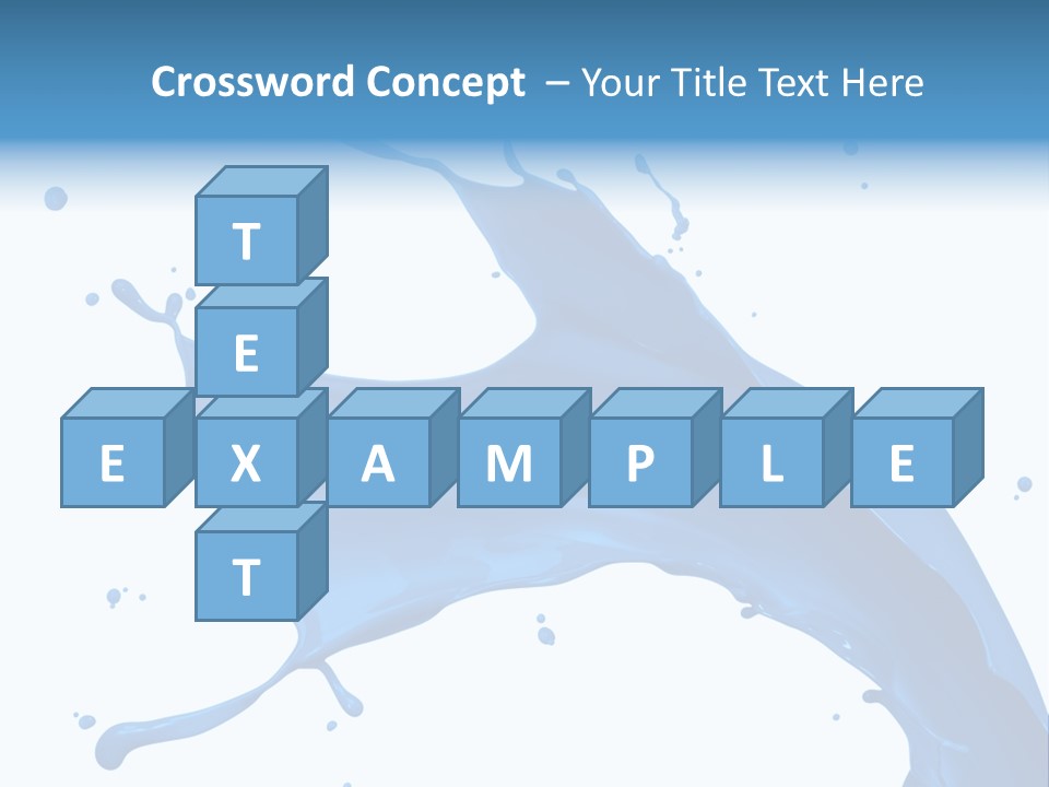 Liquid Motion Blue PowerPoint Template