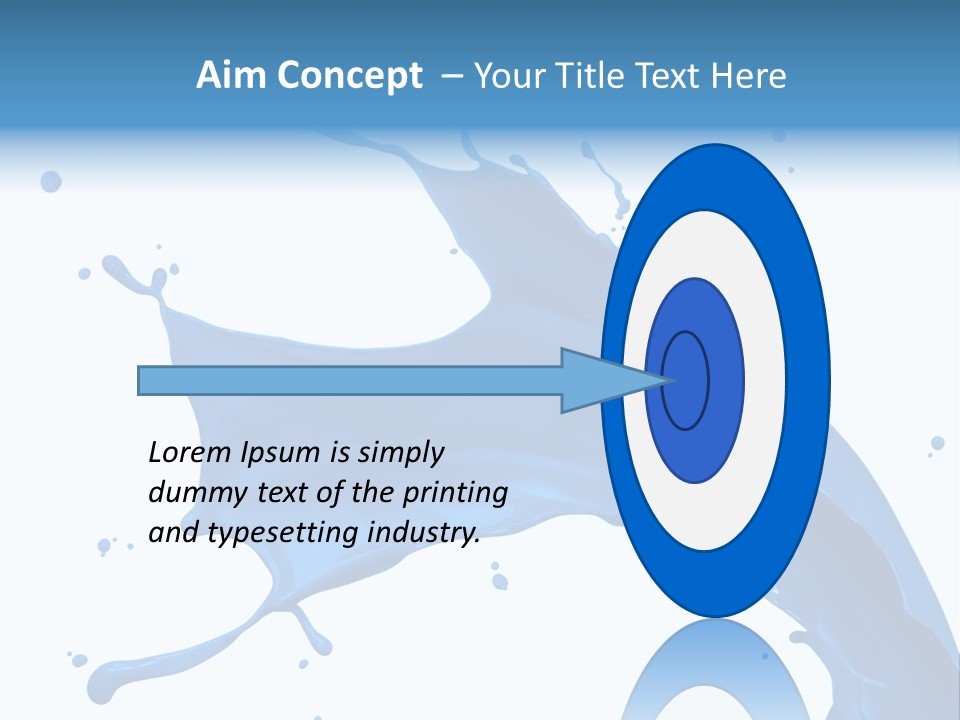 Liquid Motion Blue PowerPoint Template