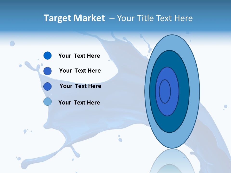 Liquid Motion Blue PowerPoint Template