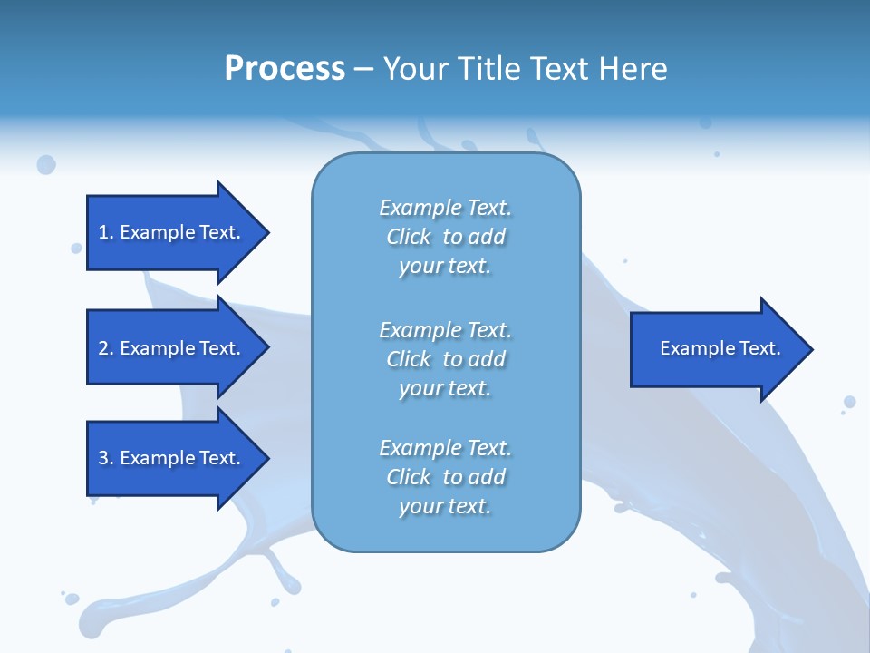 Liquid Motion Blue PowerPoint Template