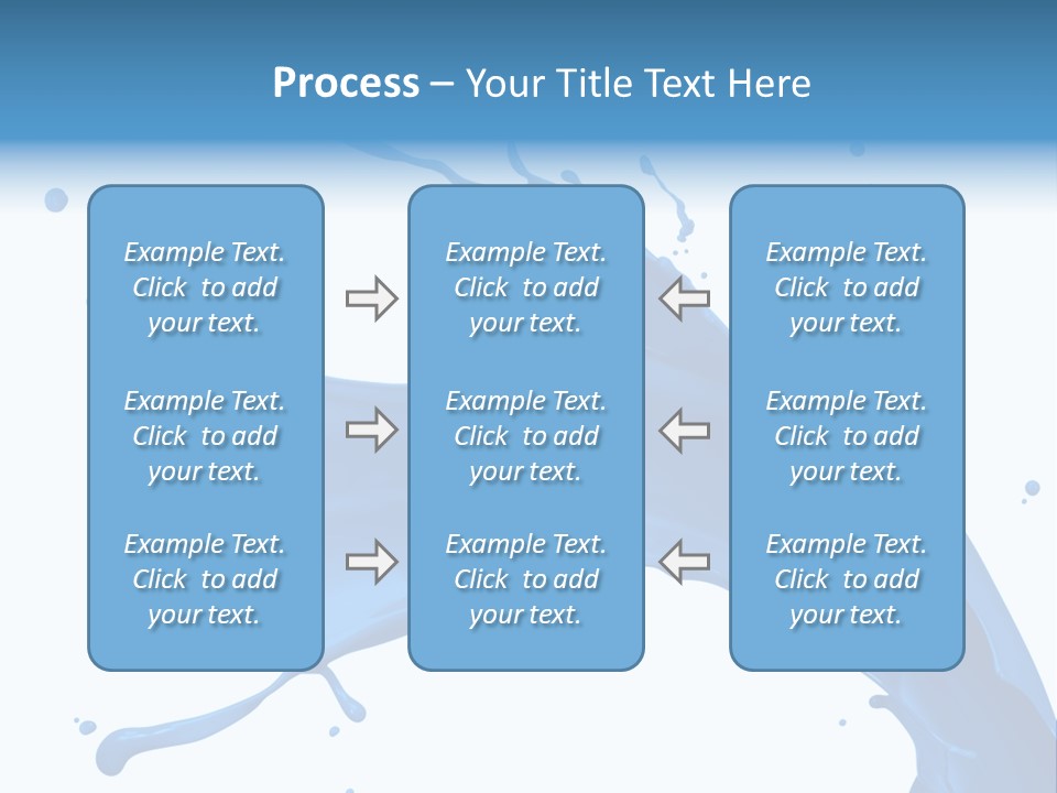 Liquid Motion Blue PowerPoint Template